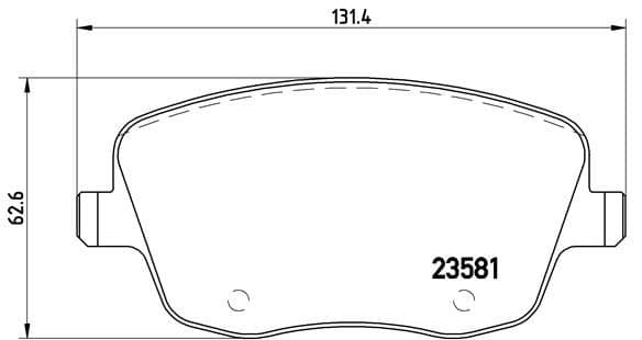 Bremžu uzliku kompl., Disku bremzes BREMBO P 85 057 1