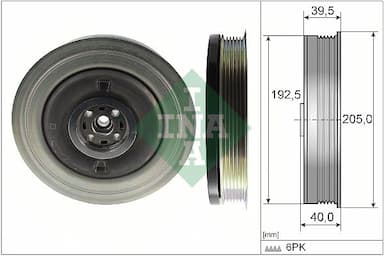 Piedziņas skriemelis, Kloķvārpsta Schaeffler INA 544 0503 10 1