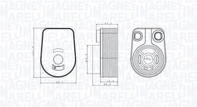 Eļļas radiators, Motoreļļa MAGNETI MARELLI 350300002800 1