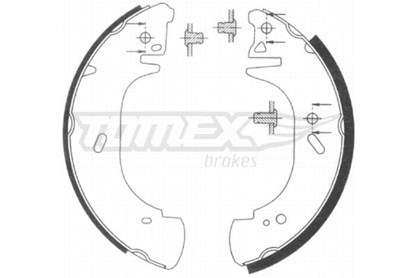 Bremžu loku komplekts TOMEX Brakes TX 20-89 1