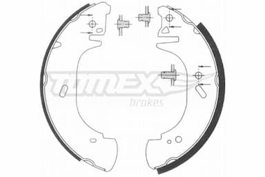 Bremžu loku komplekts TOMEX Brakes TX 20-89 1