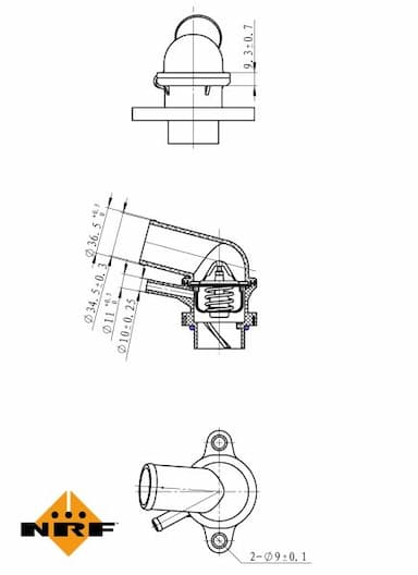 Termostats, Dzesēšanas šķidrums NRF 725116 5