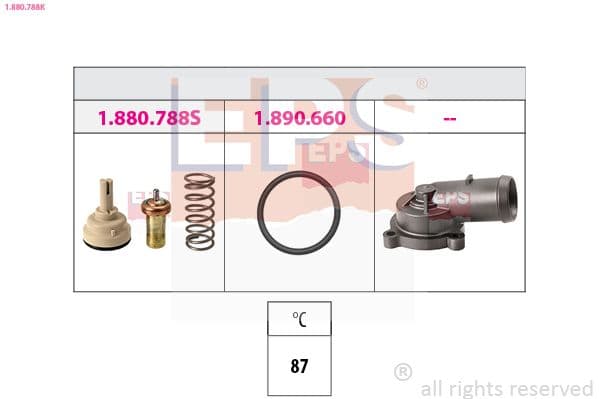 Termostats, Dzesēšanas šķidrums EPS 1.880.788K 1