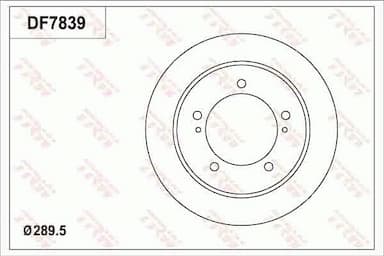Bremžu diski TRW DF7839 1