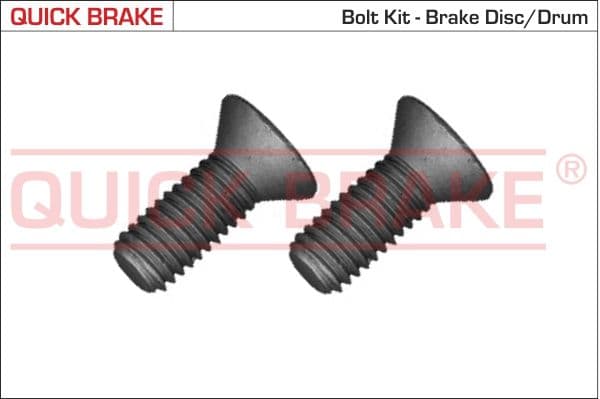 Skrūvju komplekts, Bremžu disks QUICK BRAKE 11676K 1