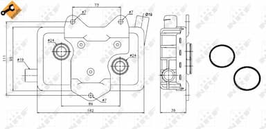 Eļļas radiators, Motoreļļa NRF 31180 5