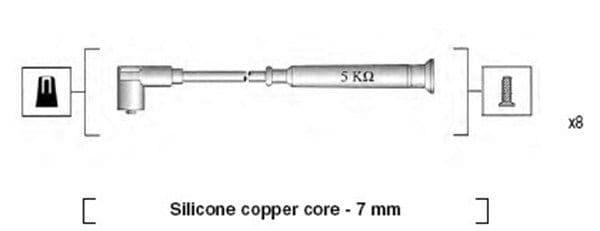 Augstsprieguma vadu komplekts MAGNETI MARELLI 941045270514 1