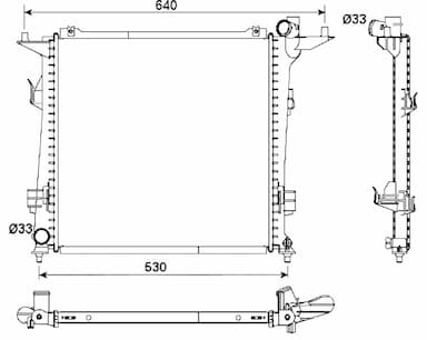 Radiators, Motora dzesēšanas sistēma NRF 53164 1