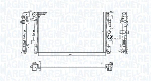 Radiators, Motora dzesēšanas sistēma MAGNETI MARELLI 350213955000 1