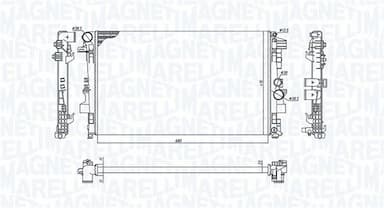 Radiators, Motora dzesēšanas sistēma MAGNETI MARELLI 350213955000 1