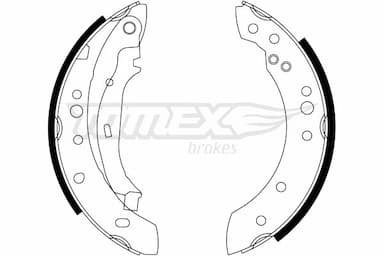 Bremžu loku komplekts TOMEX Brakes TX 23-23 1