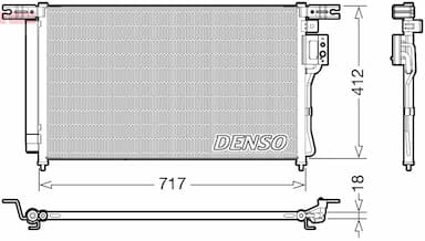 Kondensators, Gaisa kond. sistēma DENSO DCN41008 1