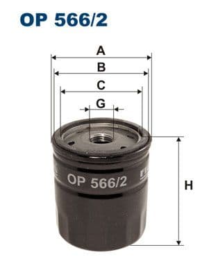 Eļļas filtrs FILTRON OP 566/2 1