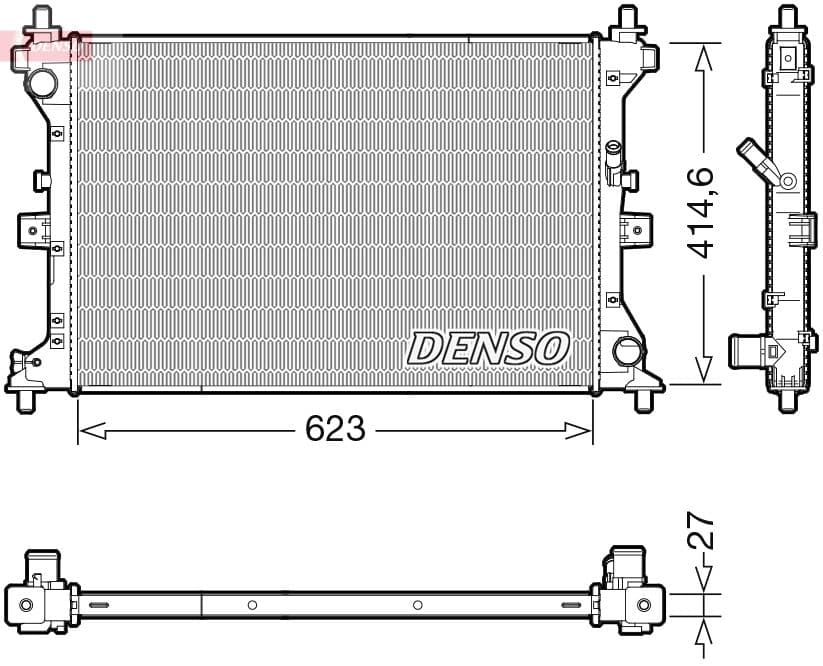 Radiators, Motora dzesēšanas sistēma DENSO DRM47039 1