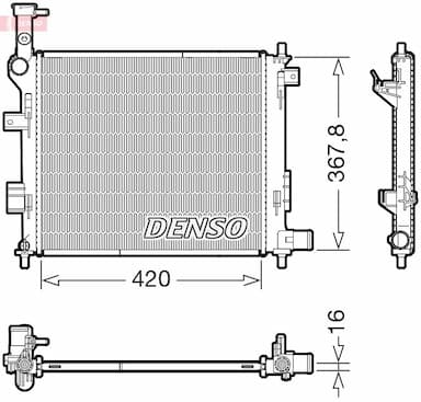 Radiators, Motora dzesēšanas sistēma DENSO DRM43005 1