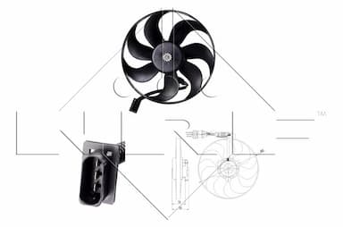 Ventilators, Motora dzesēšanas sistēma NRF 47064 1