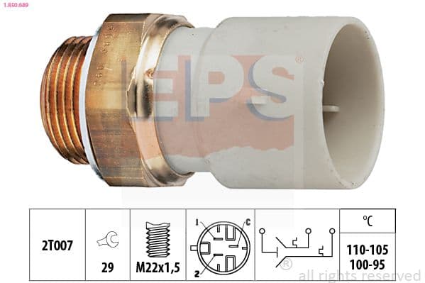 Termoslēdzis, Radiatora ventilators EPS 1.850.689 1