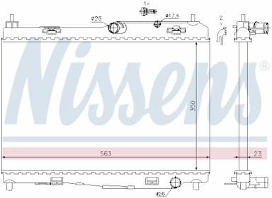 Radiators, Motora dzesēšanas sistēma NISSENS 69235 6