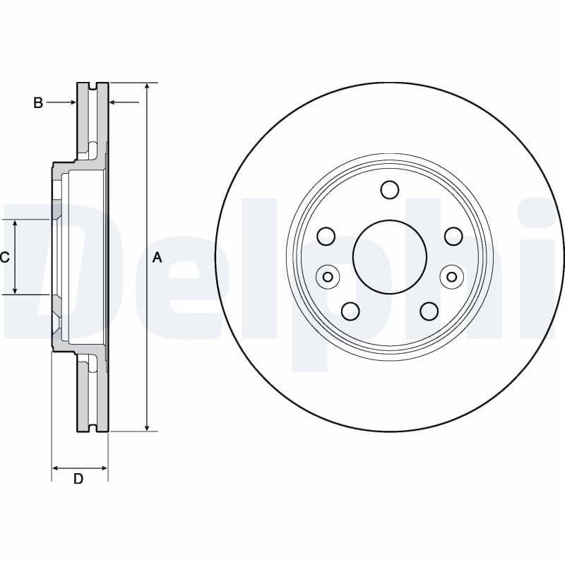 Bremžu diski DELPHI BG4667C 1