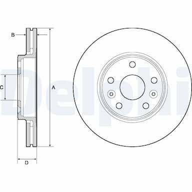 Bremžu diski DELPHI BG4667C 1