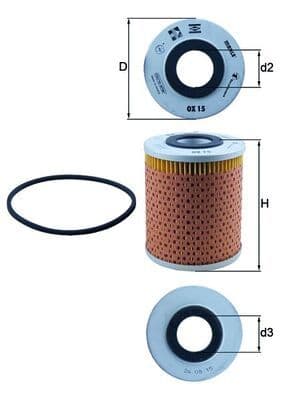 Eļļas filtrs KNECHT OX 15D 1