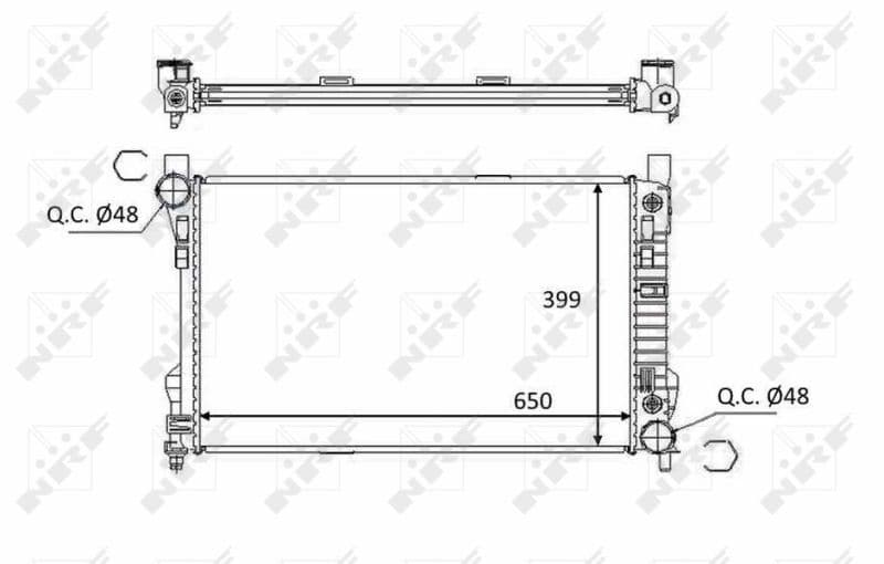 Radiators, Motora dzesēšanas sistēma NRF 58390 1