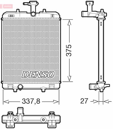 Radiators, Motora dzesēšanas sistēma DENSO DRM50134 1