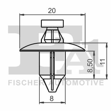 Moldings/aizsarguzlika FA1 55-30001.5 2