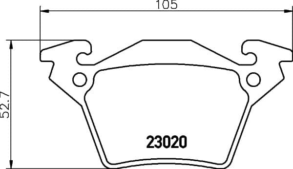 Bremžu uzliku kompl., Disku bremzes HELLA 8DB 355 008-641 1