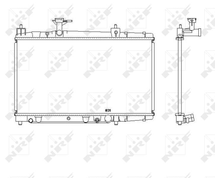 Radiators, Motora dzesēšanas sistēma NRF 53448 1