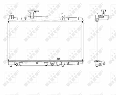 Radiators, Motora dzesēšanas sistēma NRF 53448 1