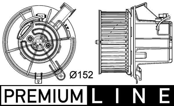 Salona ventilators MAHLE AB 119 000P 1