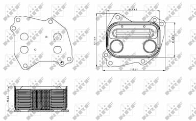 Eļļas radiators, Motoreļļa NRF 31286 5