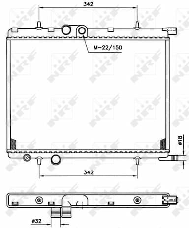 Radiators, Motora dzesēšanas sistēma NRF 519525 4