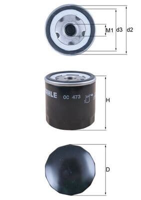 Eļļas filtrs KNECHT OC 473 1