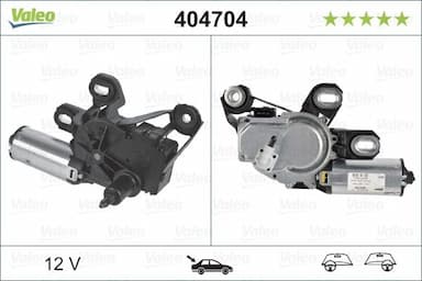 Stikla tīrītāju motors VALEO 404704 1