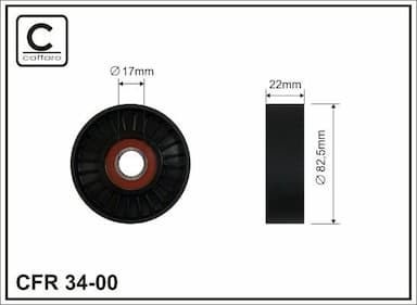 Spriegotājrullītis, Ķīļrievu siksna CAFFARO 34-00 1