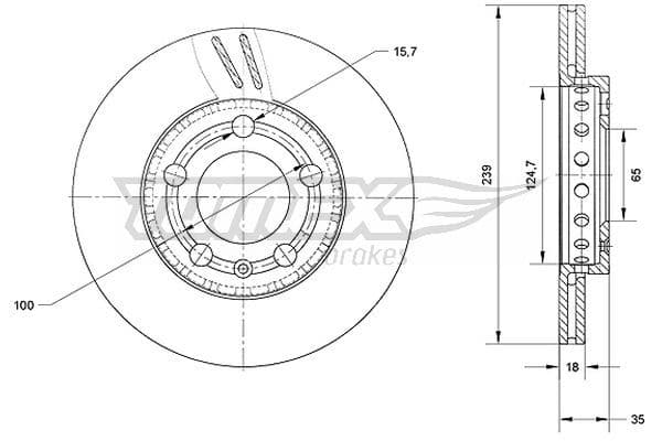 Bremžu diski TOMEX Brakes TX 71-09 1