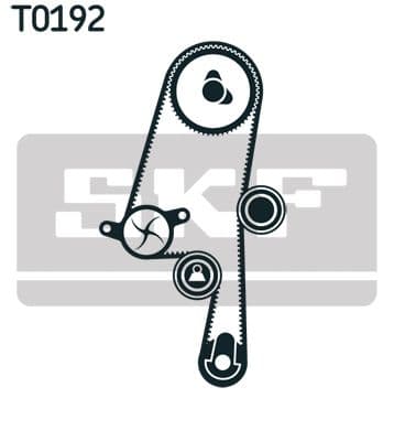 Ūdenssūknis + Zobsiksnas komplekts SKF VKMC 06220 2