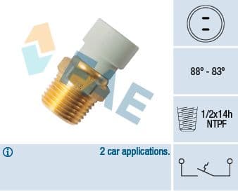 Termoslēdzis, Radiatora ventilators FAE 36499 1