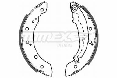 Bremžu loku komplekts TOMEX Brakes TX 20-72 1