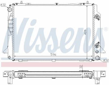 Radiators, Motora dzesēšanas sistēma NISSENS 60469A 6