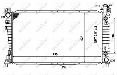 Radiators, Motora dzesēšanas sistēma NRF 50334 5