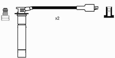 Augstsprieguma vadu komplekts NGK 7706 2