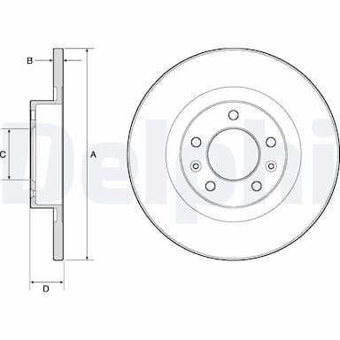 Bremžu diski DELPHI BG4748C 1