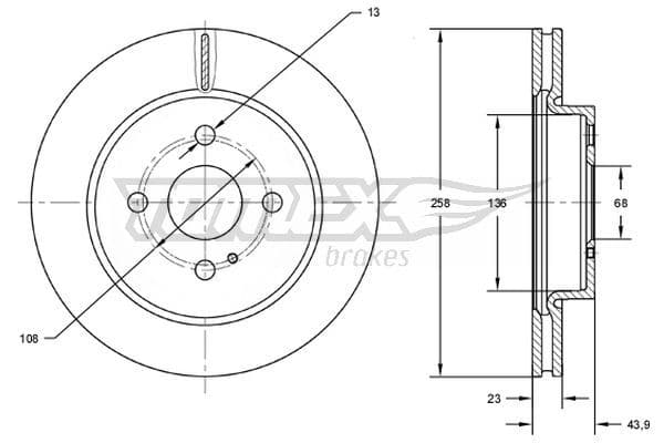 Bremžu diski TOMEX Brakes TX 72-66 1