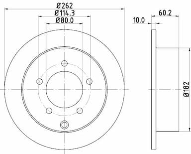 Bremžu diski HELLA 8DD 355 119-181 4