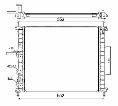 Radiators, Motora dzesēšanas sistēma NRF 53607 4