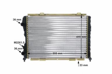 Radiators, Motora dzesēšanas sistēma MAHLE CR 1408 000S 13