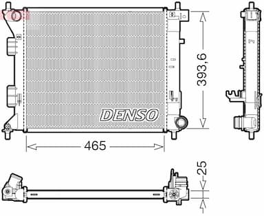 Radiators, Motora dzesēšanas sistēma DENSO DRM43016 1